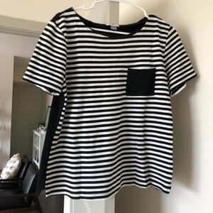 Old Navy Black & White Striped Shirt